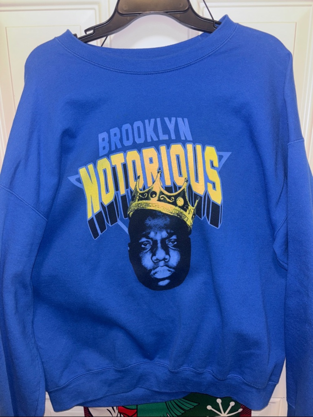 Brooklyn Notorious Blue Graphic Men's Sweatshirt